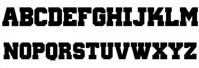 Wanted M54 फ़ॉन्ट लोअरकेस