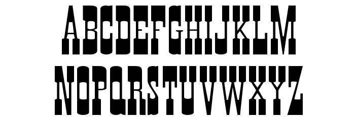 Wanted Poster Caps Font LOWERCASE