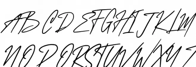 Wanted Signature Шрифта ВЕРХНИЙ