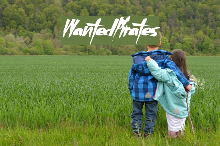 WantedPirates Font examples