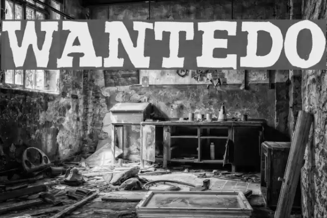 Wantedo Font examples