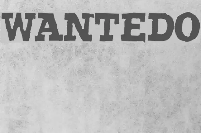 Wantedo Font examples