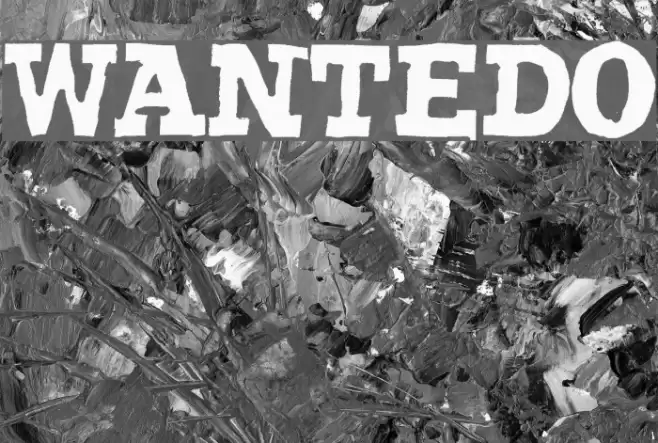 Wantedo Font examples