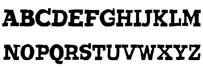 Wantedo Font LOWERCASE