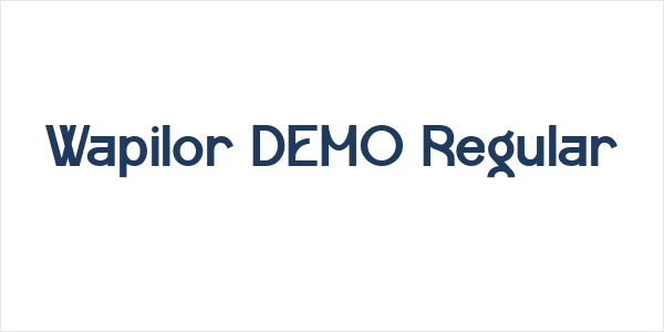 Wapilor DEMO Regular Logo