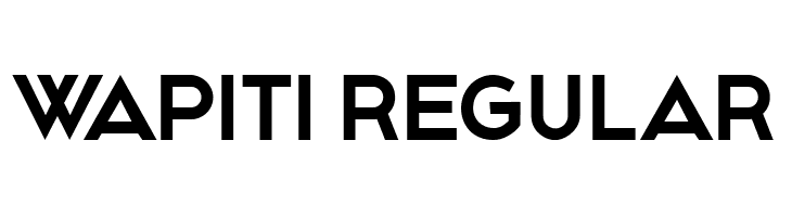Wapiti Regular  font caratteri gratis