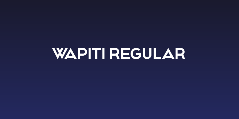 Wapiti Regular Social Header