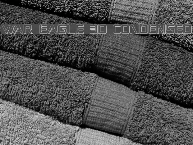 War Eagle 3D Condensed Fuentes examples