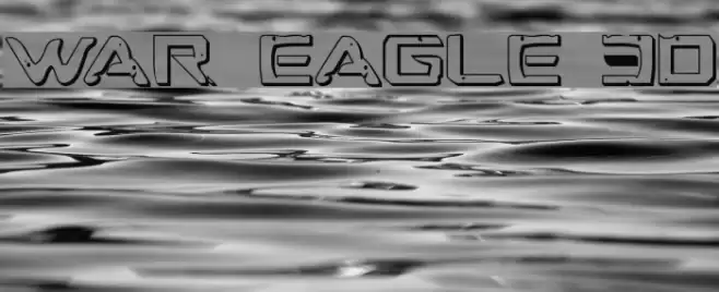War Eagle 3D Font examples
