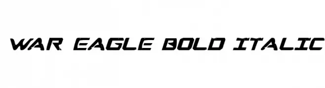 War Eagle Bold Italic  नि: शुल्क फ़ॉन्ट्स डाउनलोड