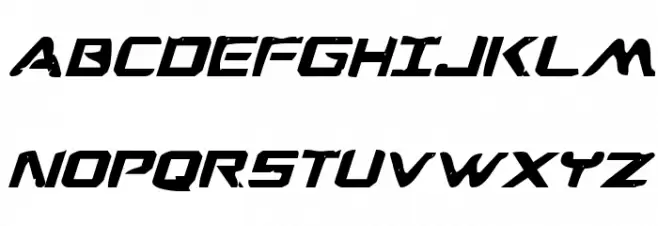 War Eagle Bold Italic フォント 大文字