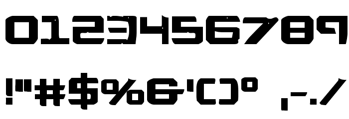 War Eagle Bold Font OTHER CHARS
