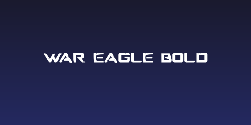 War Eagle Bold Social Header