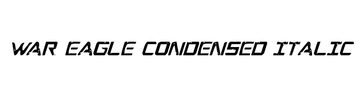 War Eagle Condensed Italic  لخطوط تنزيل