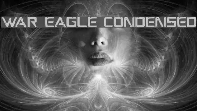 War Eagle Condensed Font examples