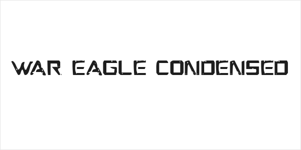 War Eagle Condensed Logo