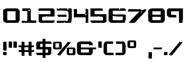 War Eagle Font OTHER CHARS