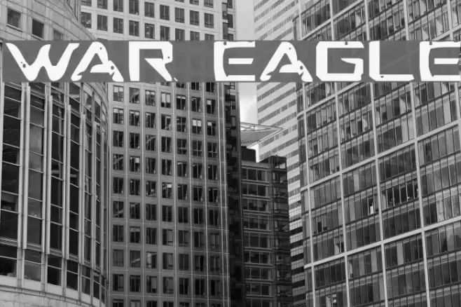 War Eagle Font examples