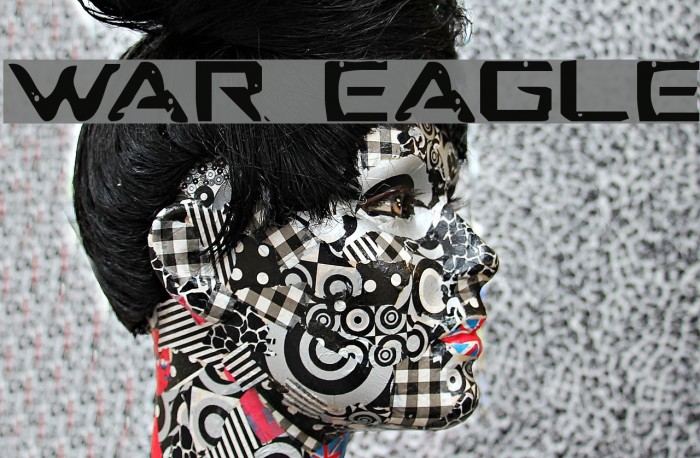 War Eagle Font examples