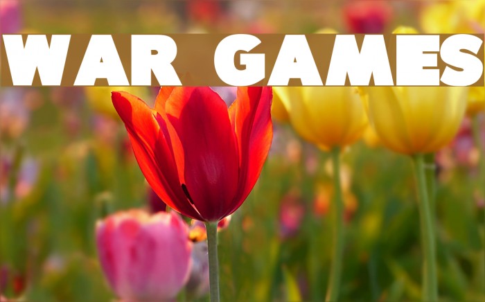 War Games Font examples