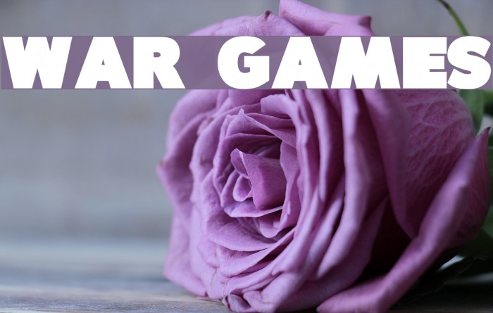 War Games Font examples
