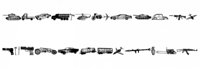 War Items Regular Fonte MAIÚSCULAS