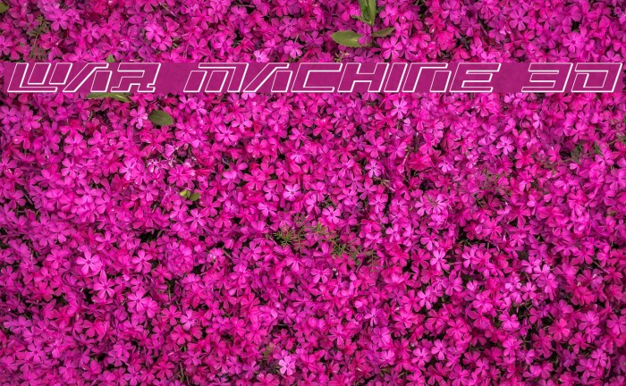 War Machine 3D Font examples