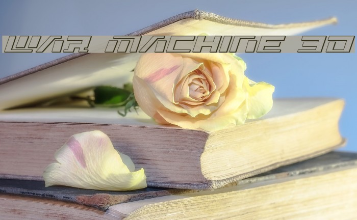 War Machine 3D Font examples