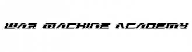 War Machine Academy  フリーフォントのダウンロード
