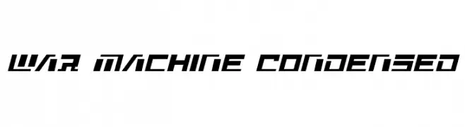 War Machine Condensed  フリーフォントのダウンロード