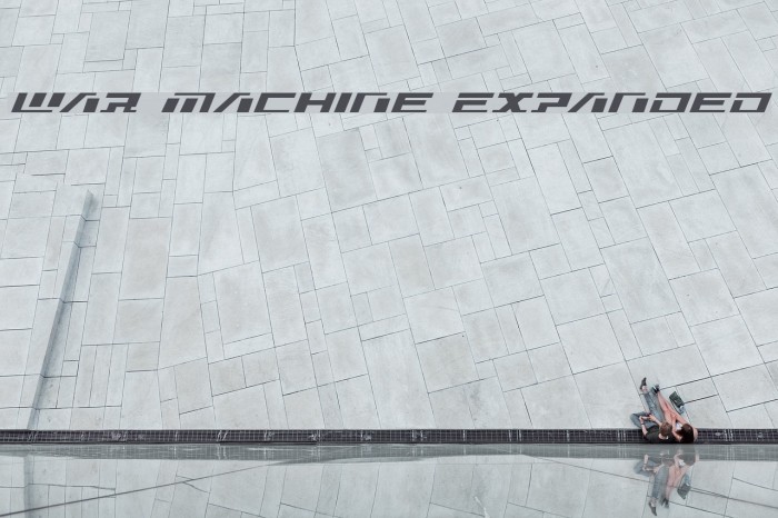 War Machine Expanded Font examples