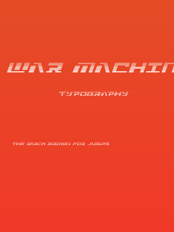 War Machine Gradient Poster