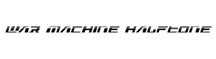 War Machine Halftone  नि: शुल्क फ़ॉन्ट्स डाउनलोड