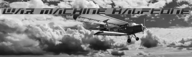 War Machine Halftone Font examples