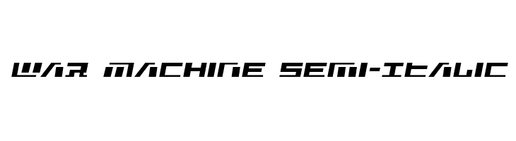 War Machine Semi-Italic  नि: शुल्क फ़ॉन्ट्स डाउनलोड