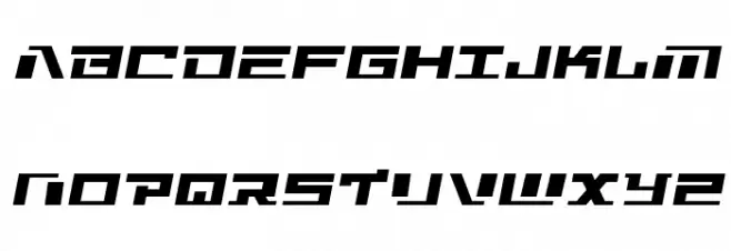 War Machine Semi-Italic Schriftart Groß