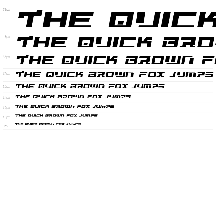 War Machine Semi-Italic Waterfall