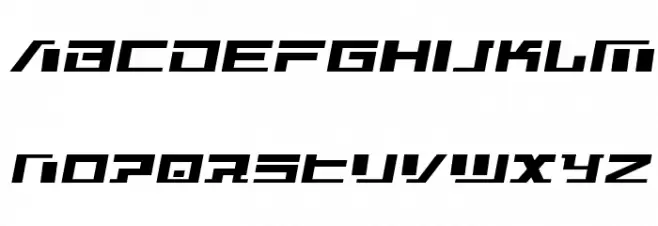 War Machine Semi-Italic Schriftart Kleinbuchstaben