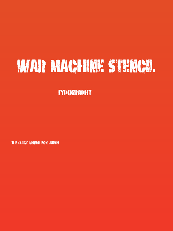 War Machine Stencil Poster