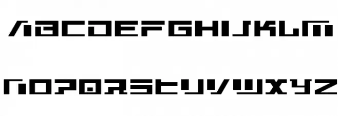 War Machine Straight خط أحرف صغيرة