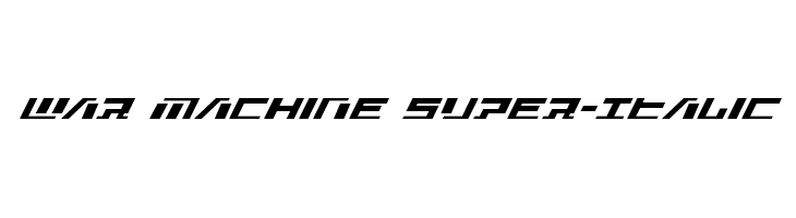 War Machine Super-Italic  नि: शुल्क फ़ॉन्ट्स डाउनलोड