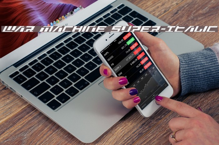 War Machine Super-Italic Example 3