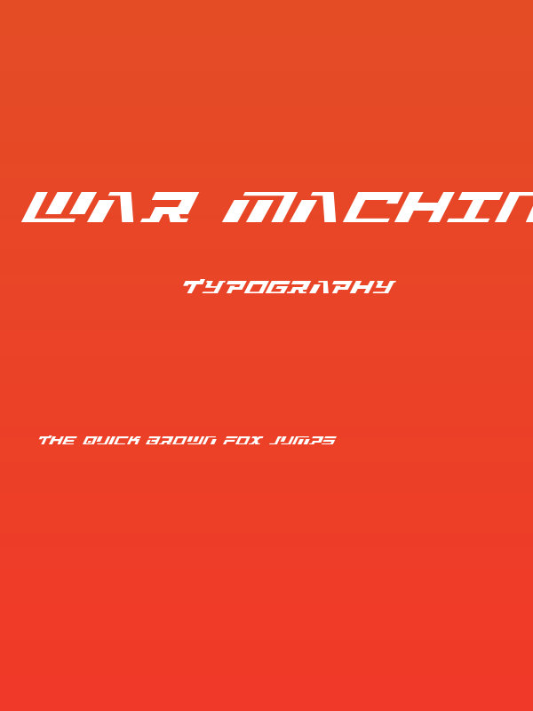 War Machine Super-Italic Poster