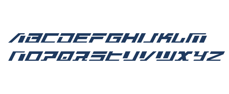 War Machine Super-Italic Lowercase