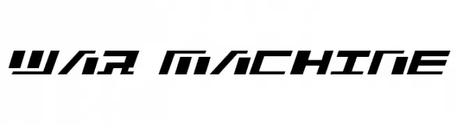 War Machine  font caratteri gratis