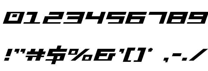 War Machine Font OTHER CHARS