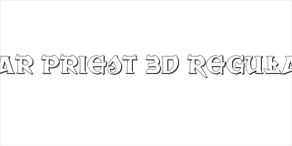 War Priest 3D Regular Logo