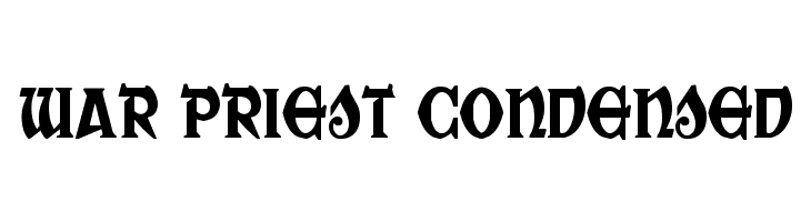 War Priest Condensed  नि: शुल्क फ़ॉन्ट्स डाउनलोड