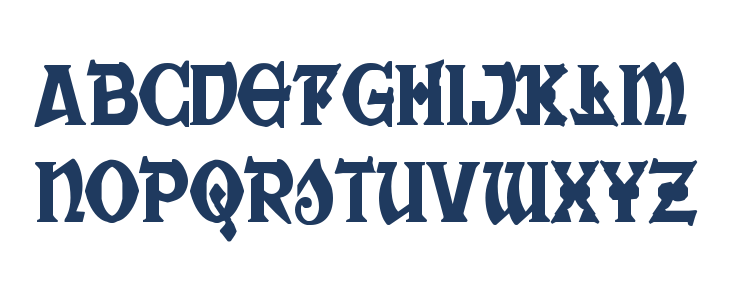 War Priest Condensed Lowercase