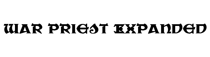War Priest Expanded फ़ॉन्ट